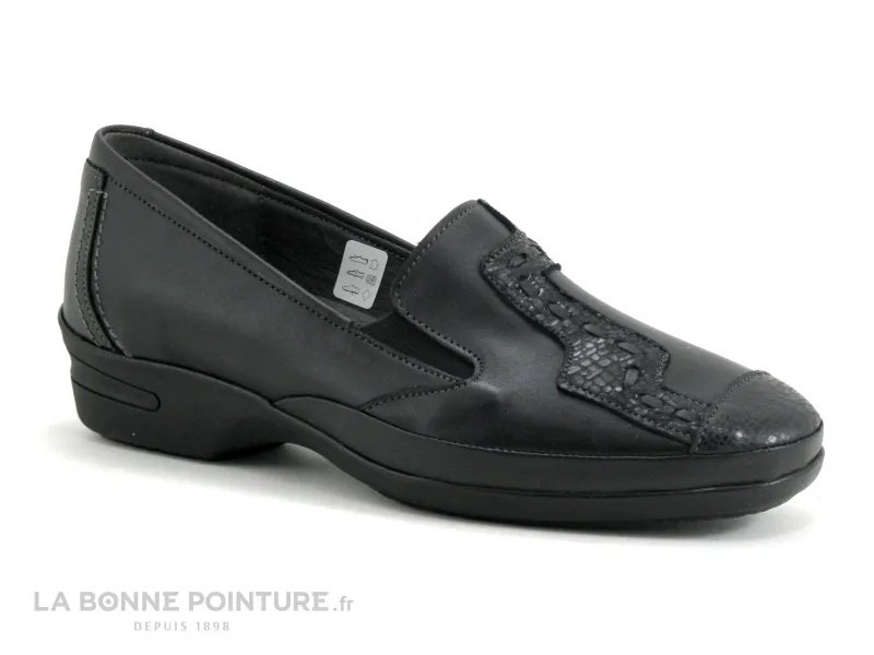 Achat chaussures 3 Points de Suspension Femme Mocassin, vente 3 Points de Suspension KIAMOC 19462 noir - Mocassin Dame