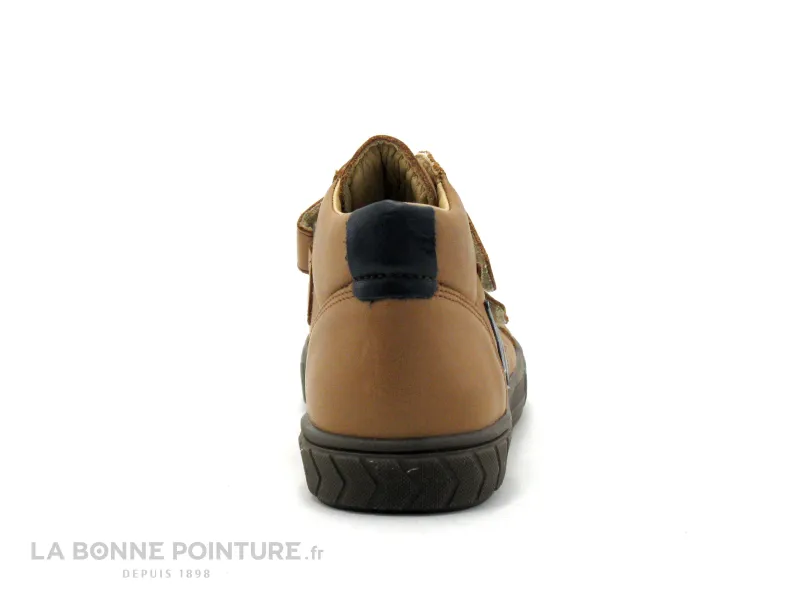 Achat chaussures Bopy Enfant Botte et Bottillon, vente Bopy VAPOVEL Caramel - Boots GARCON - 2 brides auto-agrippantes