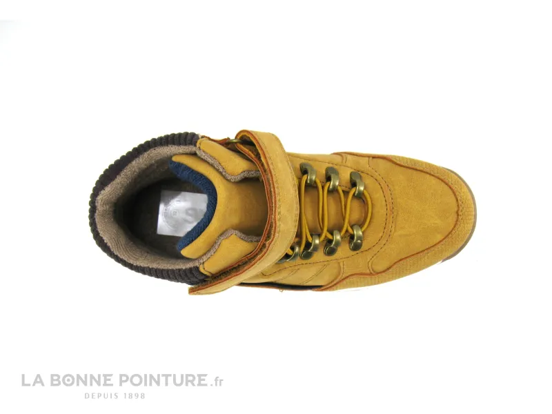 Achat chaussures Bopy Enfant Botte et Bottillon, vente SK8 by Bopy IGOVILLE - Camel - Basket montante GARCON