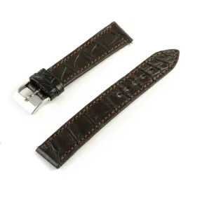 Alligator leather Solo watch band - 18mm width (0.71 inches) / Size M (n° 10)