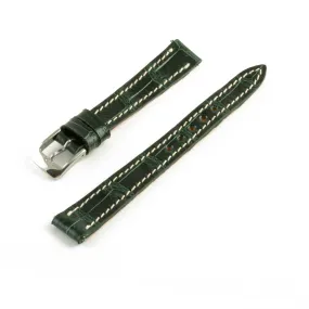 Alligator Solo leather watch band - 12mm width (0.47 inches) / Size S (n° 3)