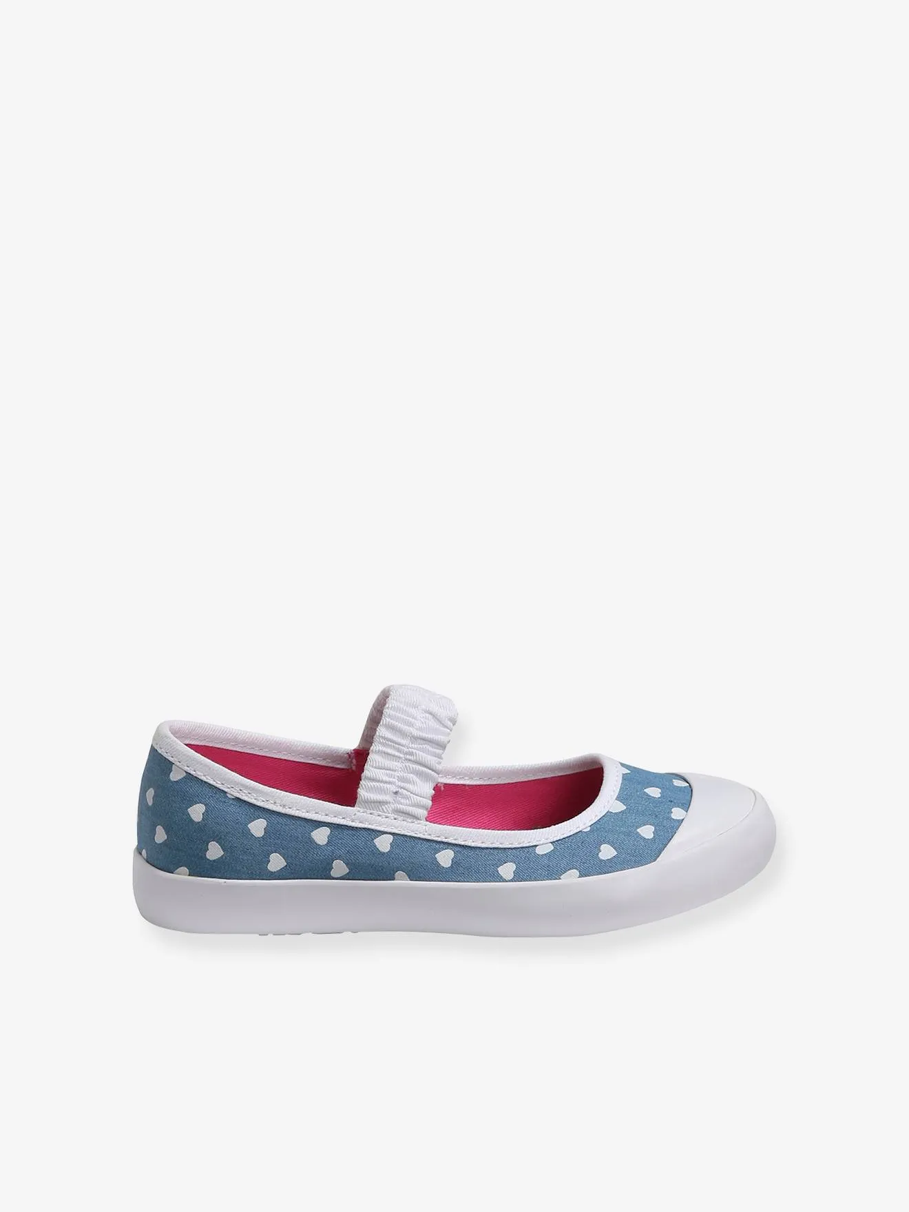 Ballerines en toile fille light gold - Vertbaudet