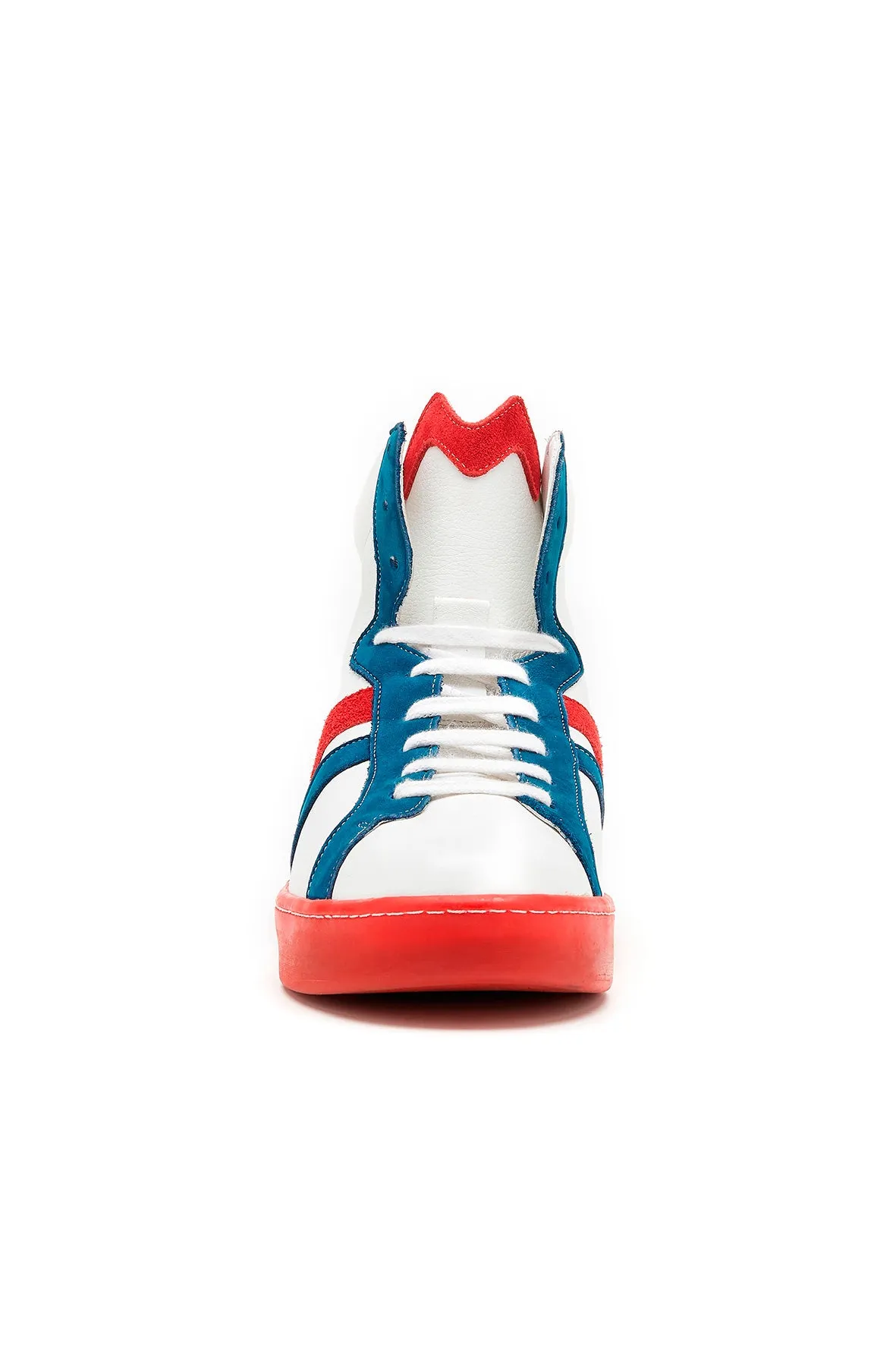 Basket BM French - Bleu et rouge