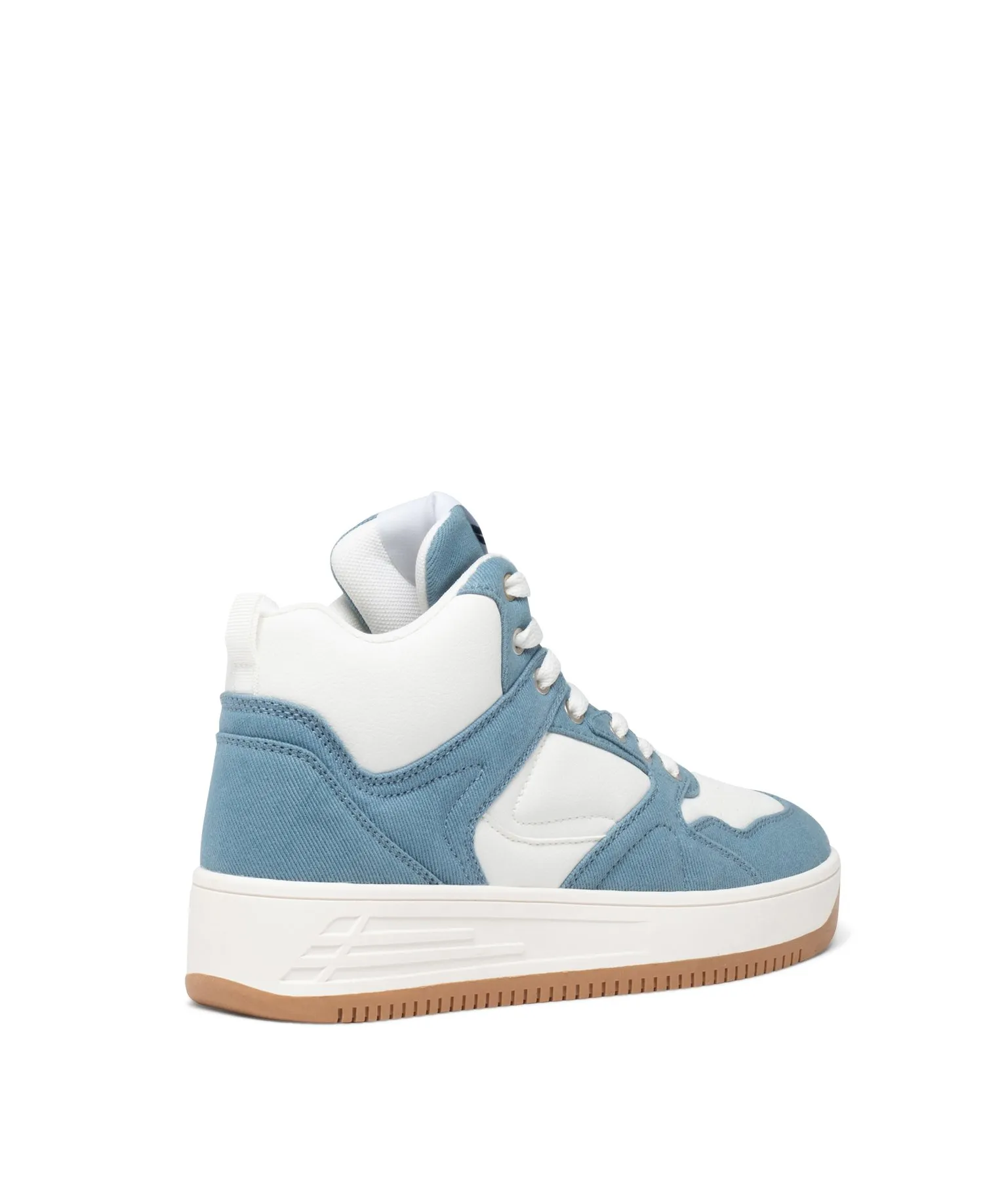 baskets montantes bicolores femme bleu baskets et tennis