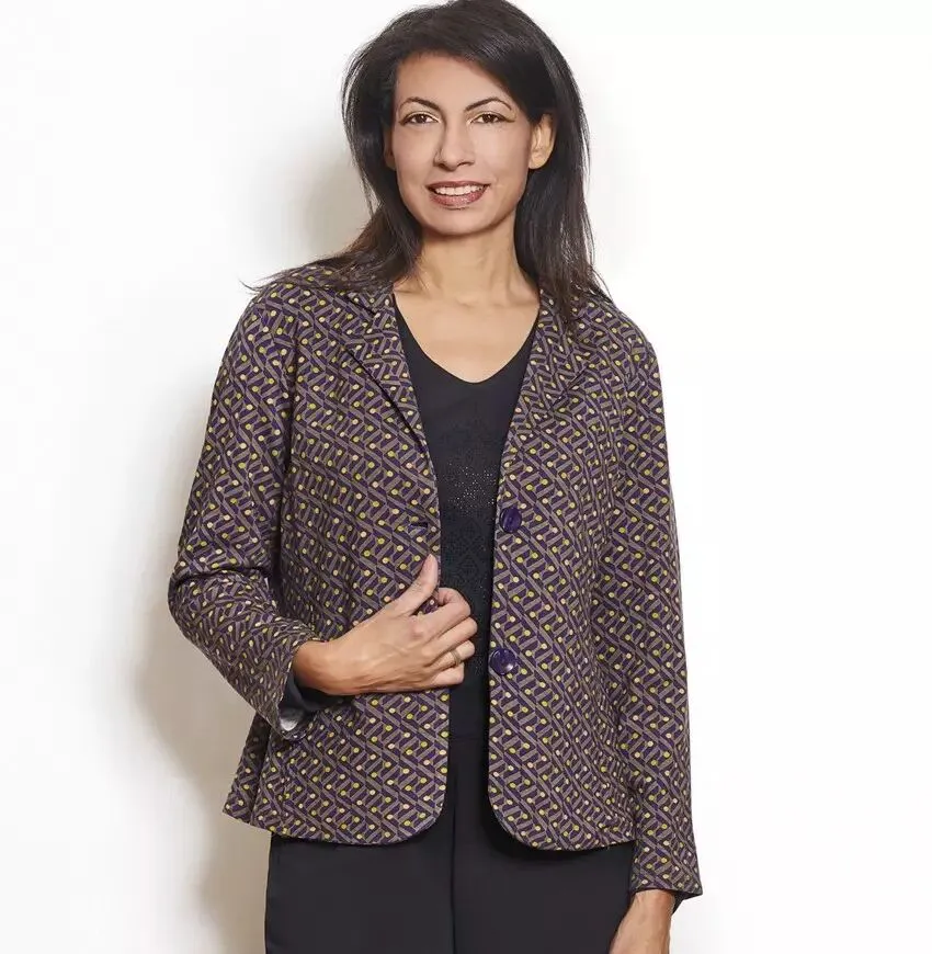 Blazer fluide imprimé Agathe & Louise