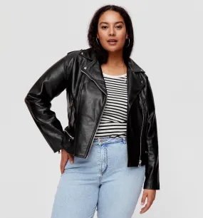 Blouson effet cuir Femme - Noir