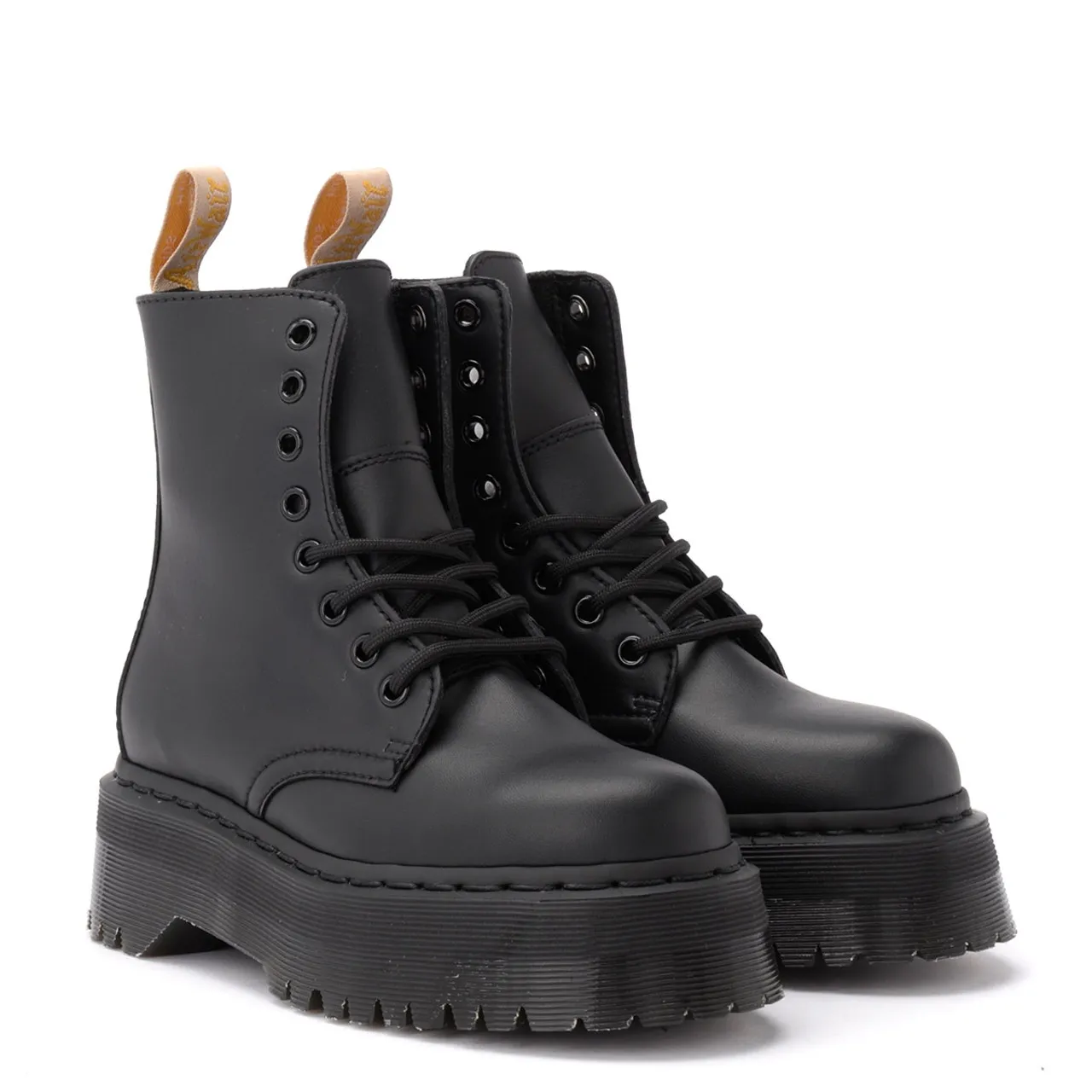 Botte combat Dr. Martens Jadon Mono en cuir végétal noir