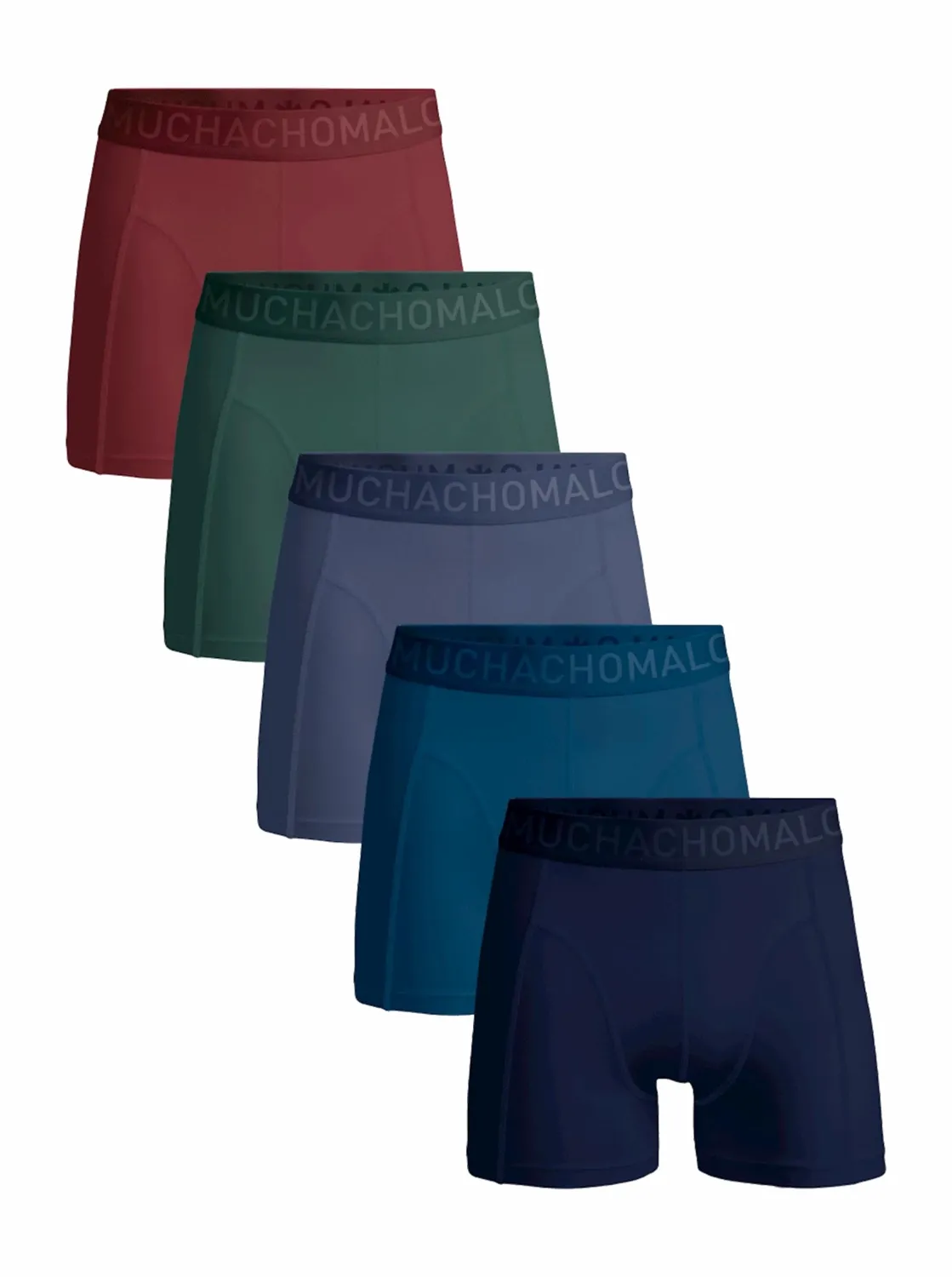 Boxer Muchachomalo Homme Light Cotton Solid Multicolour 72 (5-Pièces)