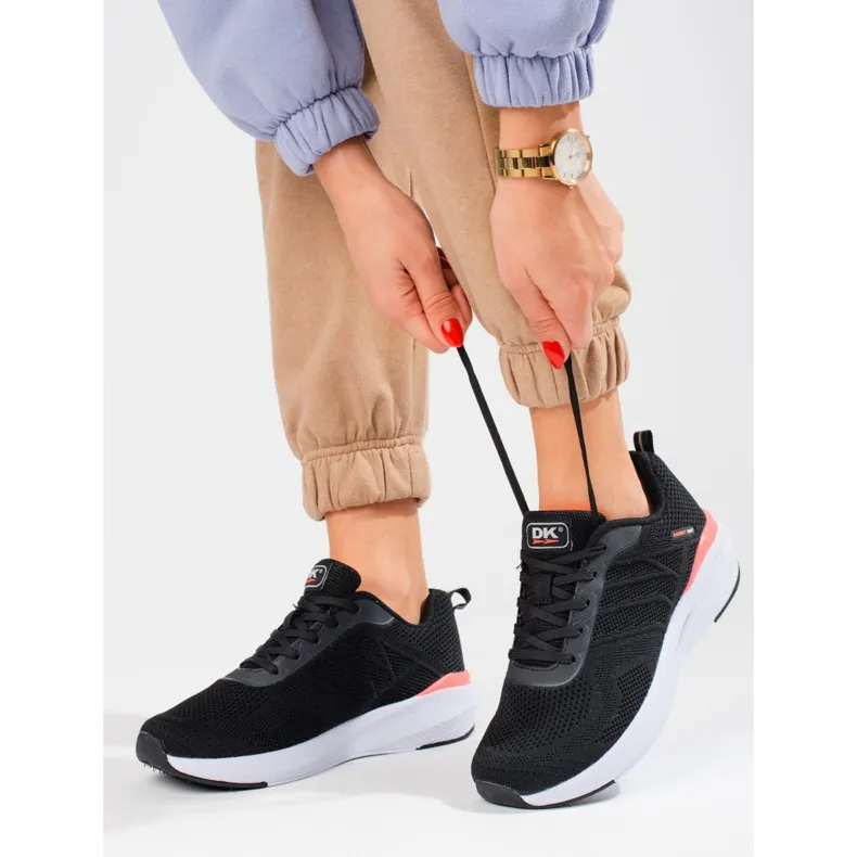 Chaussures de sport en tissu DK pour femme noir le noir