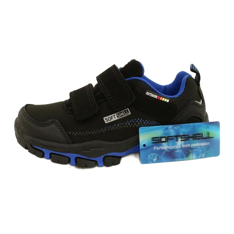 Chaussures de sport softshell American Club WT14/22 le noir rouge