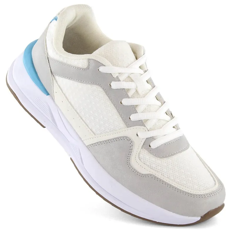 Chaussures de sport à lacets blanches pour femmes Atletico WY23593