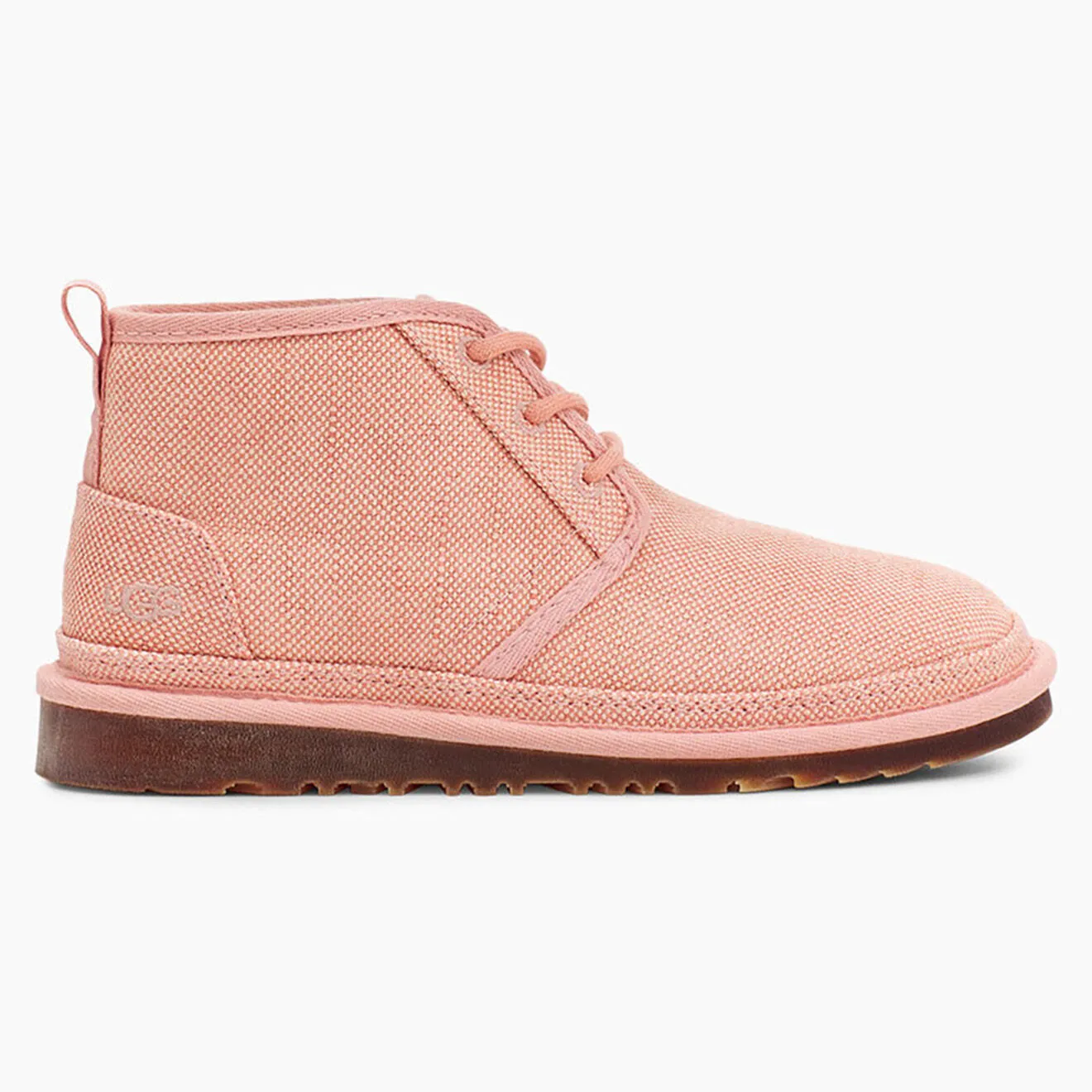 Chaussures fourrées Neumel en Toile de chanvre corail