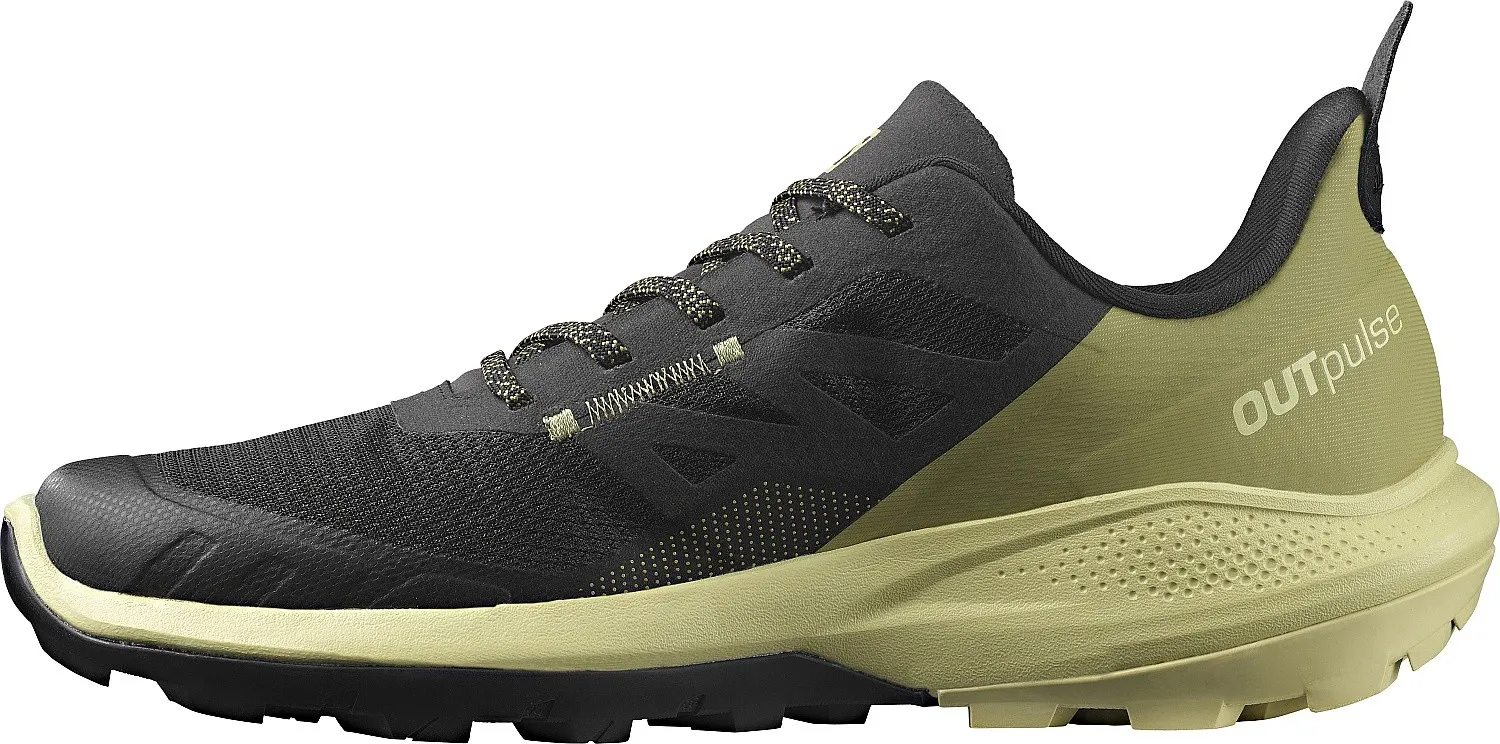 chaussures Salomon OUTpulse - Black/Leek Green/Poppy Red - men´s