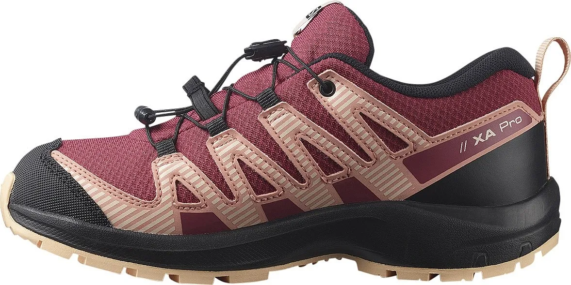 chaussures Salomon XA Pro V8 CSWP J - Earth/Black/Almond - unisex junior