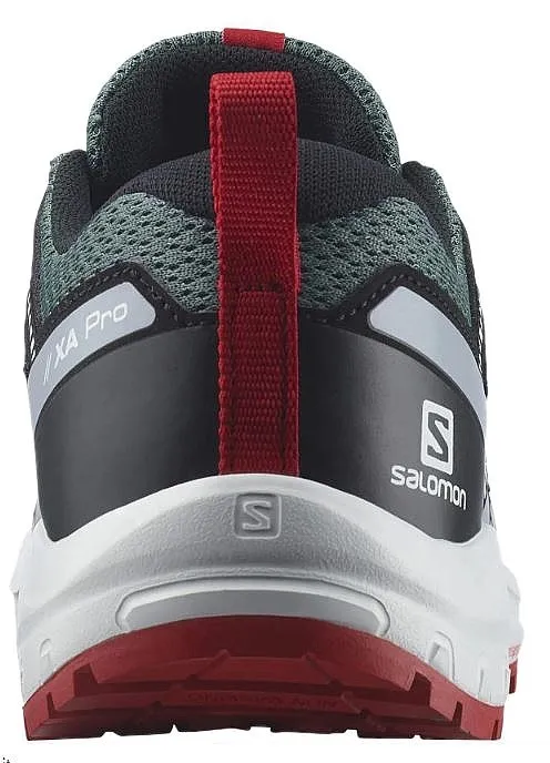 chaussures Salomon XA Pro V8 J - Stormy Weather/Zen Blue/Goji Berry - unisex junior