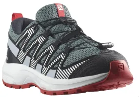 chaussures Salomon XA Pro V8 J - Stormy Weather/Zen Blue/Goji Berry - unisex junior