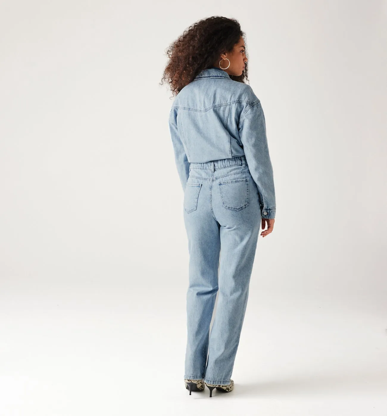 Combinaison-pantalon en jean - Jean clair