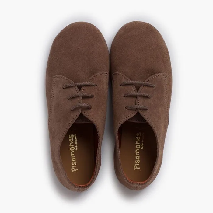 Derbies enfants suède lacets