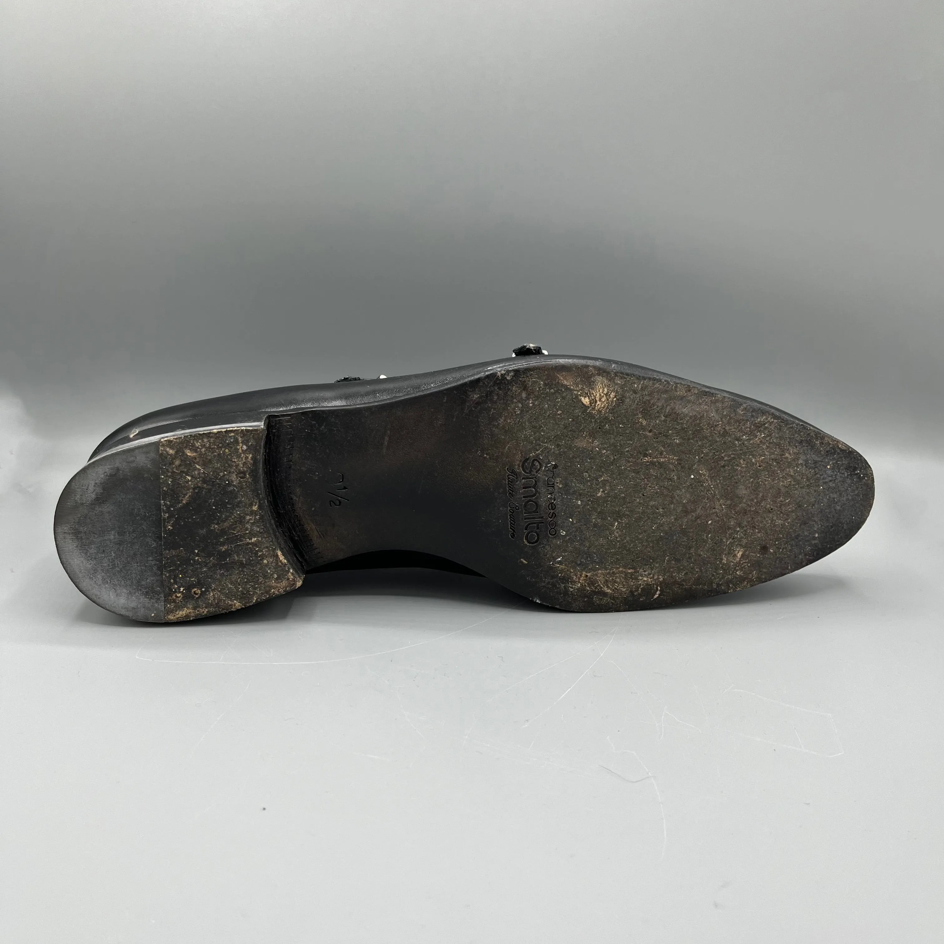 Derbies noires à doubles boucles Smalto