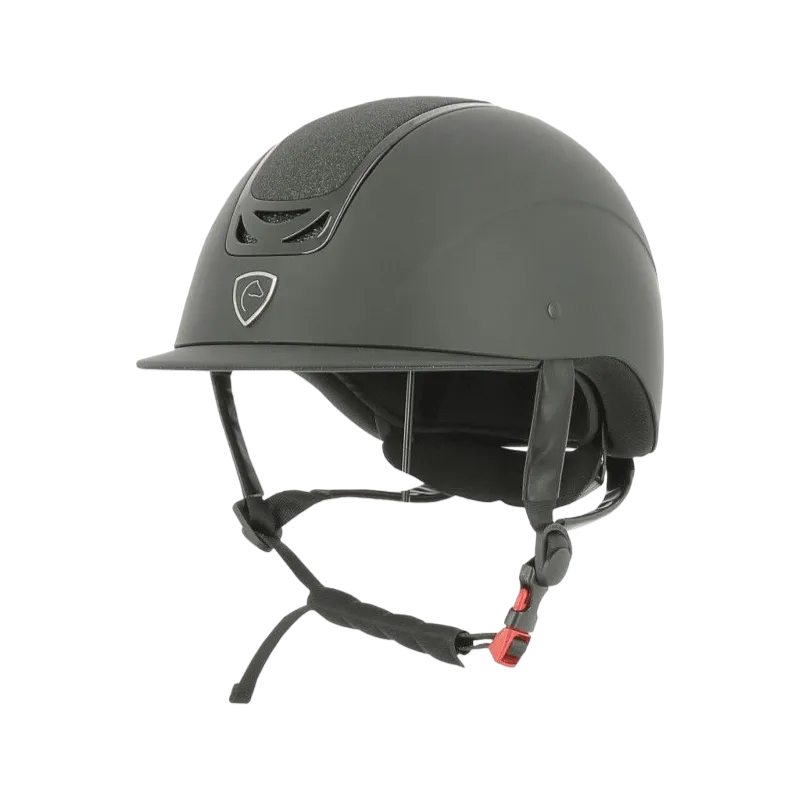 Equithème - Casque d'équitation Pepit noir/ lame noire