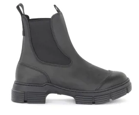 Ganni Bottines en caoutchouc noir
