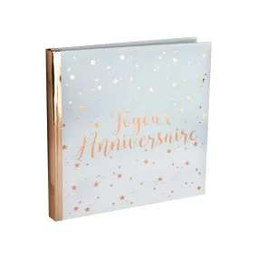 Livre d'Or Joyeux Anniversaire Rose Gold