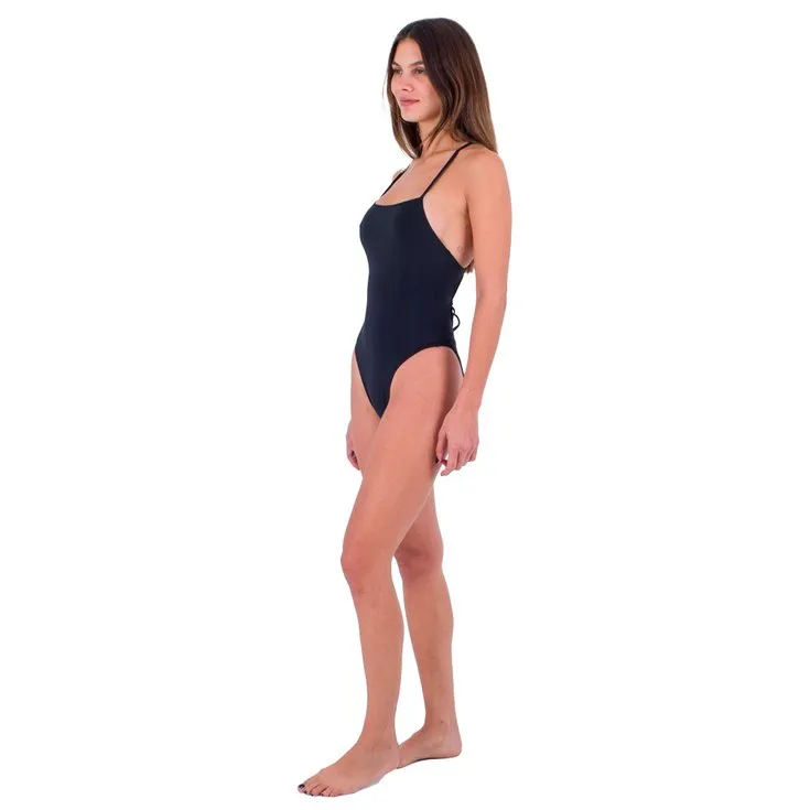 Maillot de bain Hurley ---Solid Square Neck Moderate 1 Pièce Black