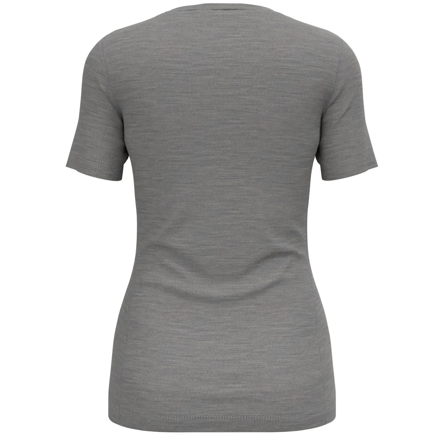 Maillot de Corps Odlo Femme Bl Top Col Rond S/S Merino 200 Odlo Steel Grey Melange