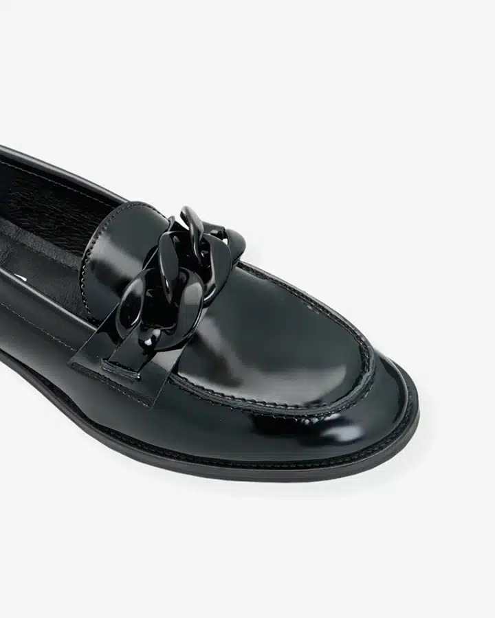 Mocassin chic femme vernis noir | Eliot | Adige Chaussures