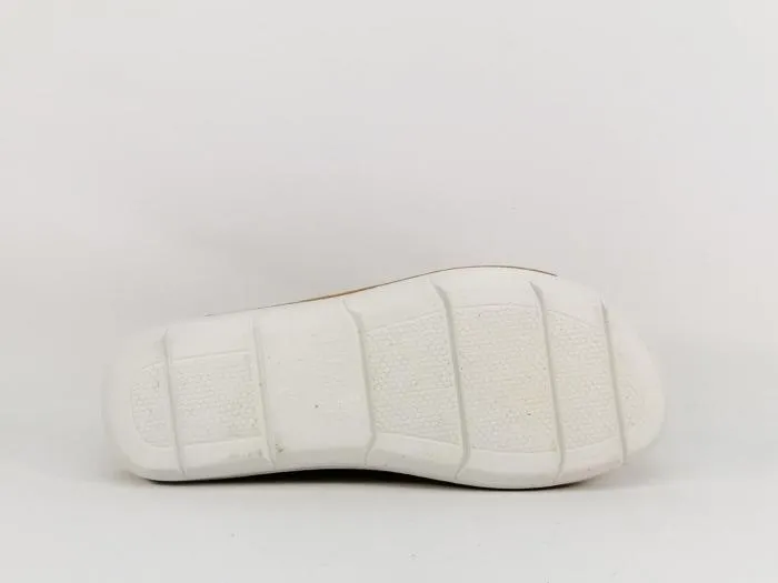 Mule femme confortable or chic destockage MORAN'S meroko à pas cher et à velcro