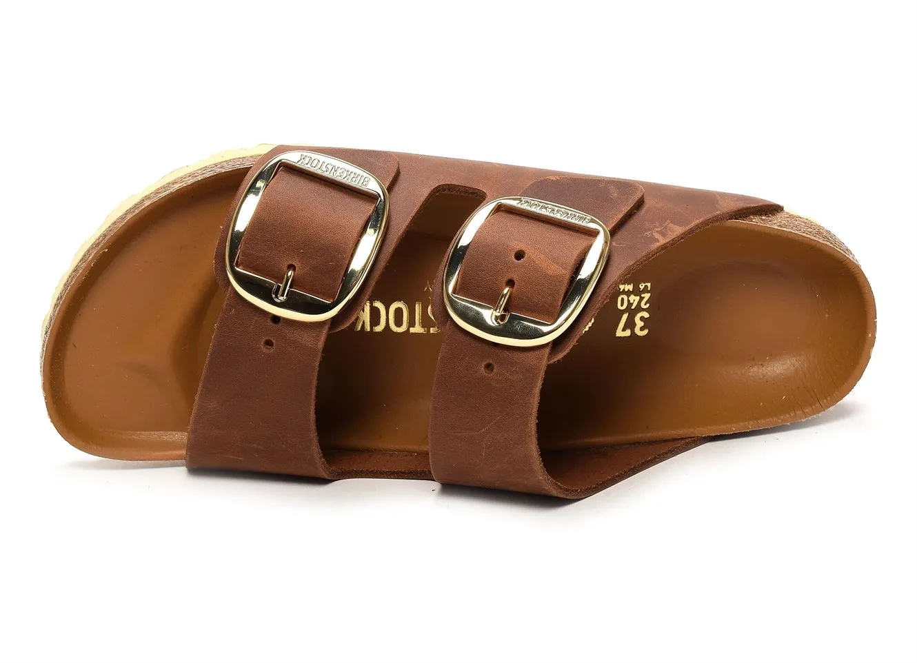 mules et sabots Birkenstock  Arizona big buckle cognac 