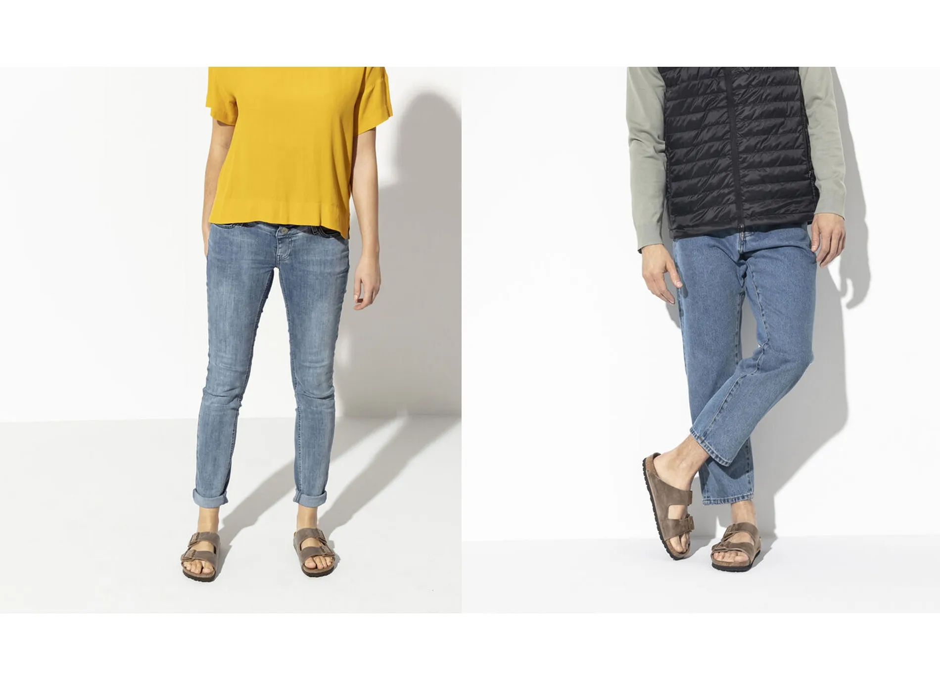 mules et sabots Birkenstock  Arizona cuir w tabac 
