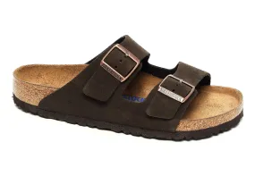 mules et sabots Birkenstock  Arizona sfb cuir marron foncé 