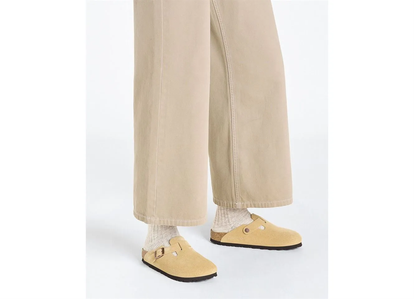 mules et sabots Birkenstock  Boston w beige 