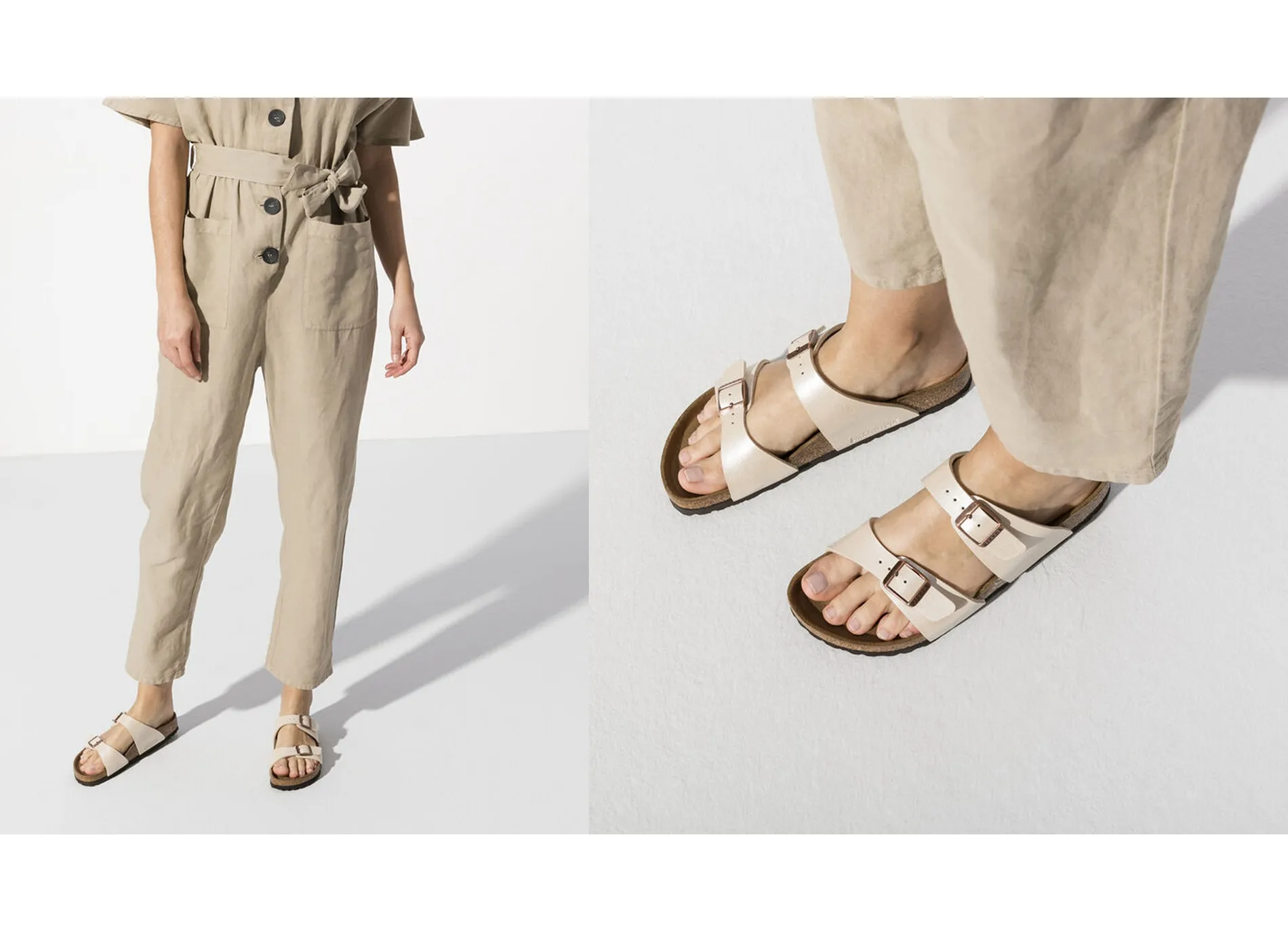 mules et sabots Birkenstock  Sydney ecru 