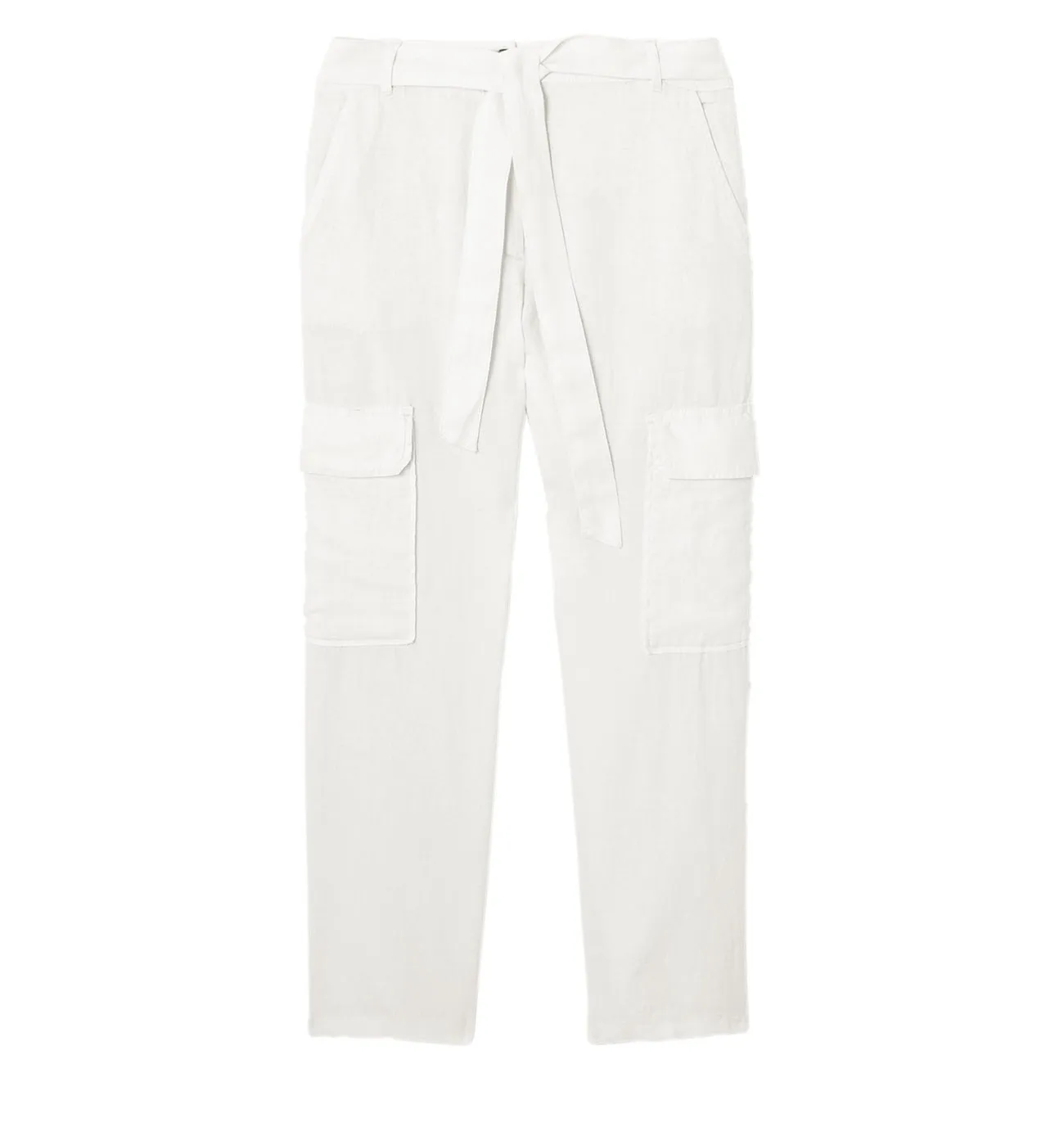Pantalon cargo en lin - Ecru