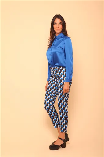 Pantalon Hippocampe Été Bleu Royal - Bleu Clair