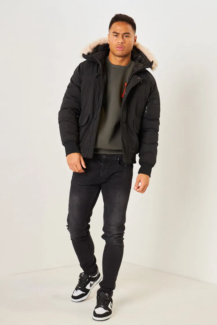 Parka courte noire