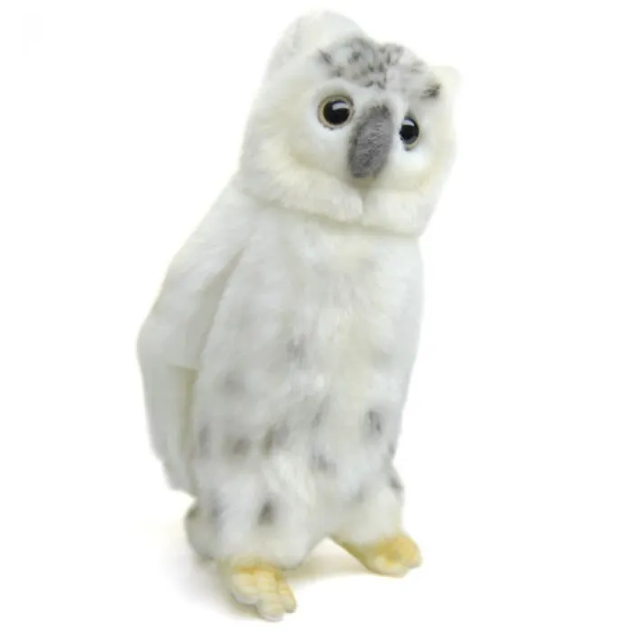 Peluche Chouette Blanche 18 cm - Réf: 6155