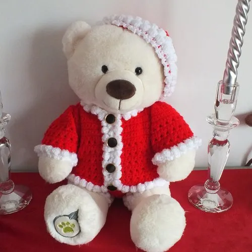 Peluche ours de noel