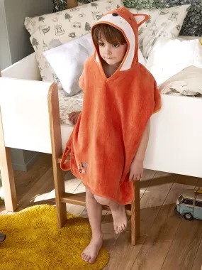 Poncho de bain Renard terre cuite - Vertbaudet