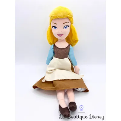 Poupée chiffon Cendrillon Robe de travail 70e anniversaire Disney Store peluche 45 cm