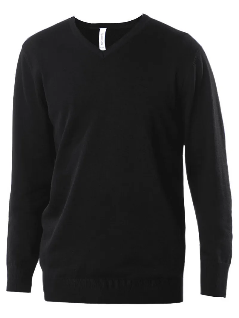 Pull homme col V personnalisable et brodé
