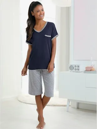 Pyjama court jersey fin