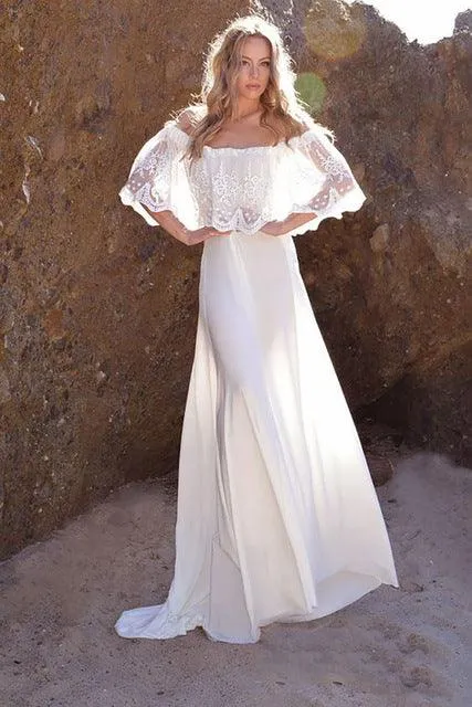 Robe Bohème Chic Longue Blanche