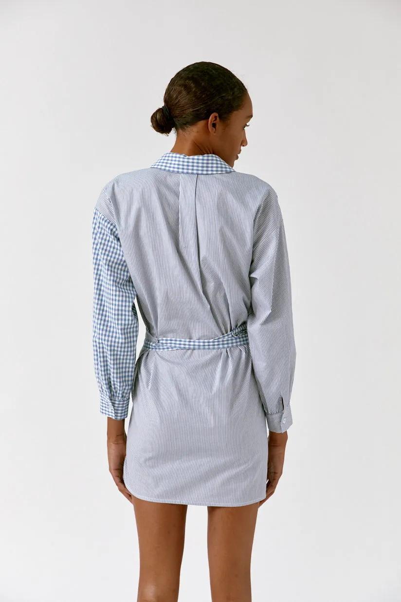 robe chemise drapée