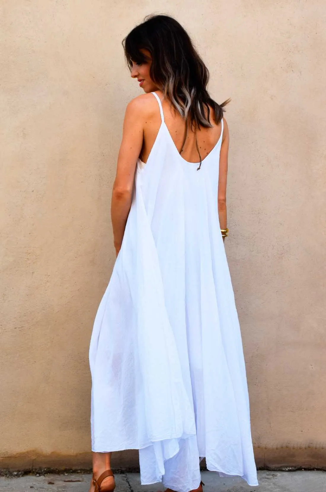 Robe Fluide Blanche LAINA