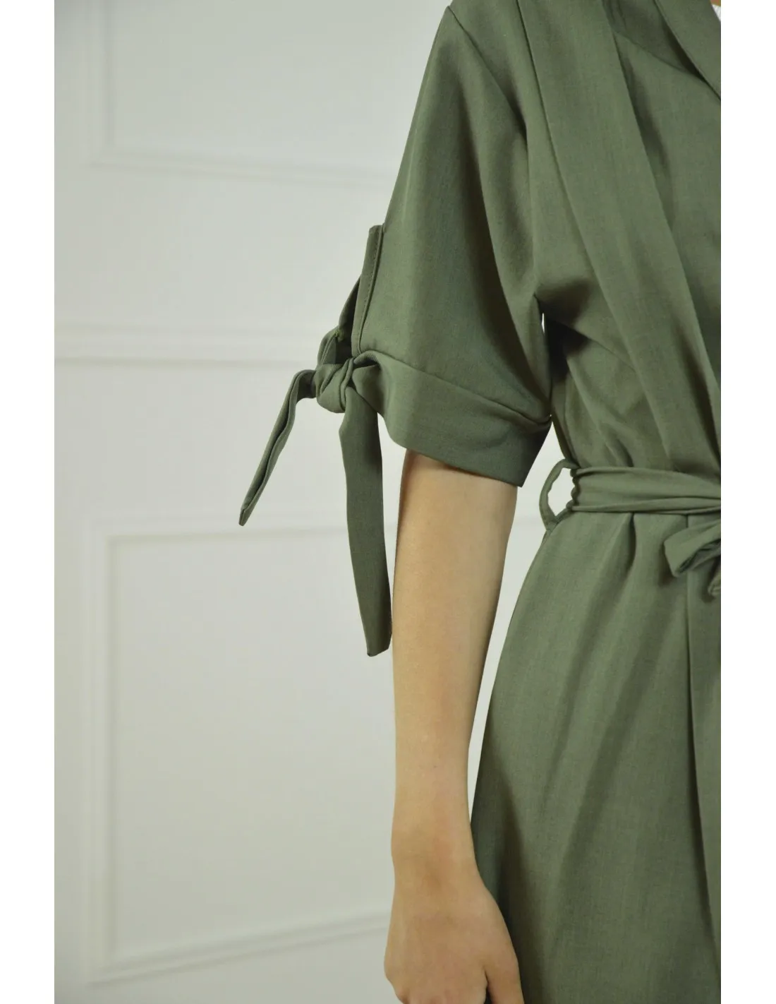 ROBE /KIMONO FEMME KAKI