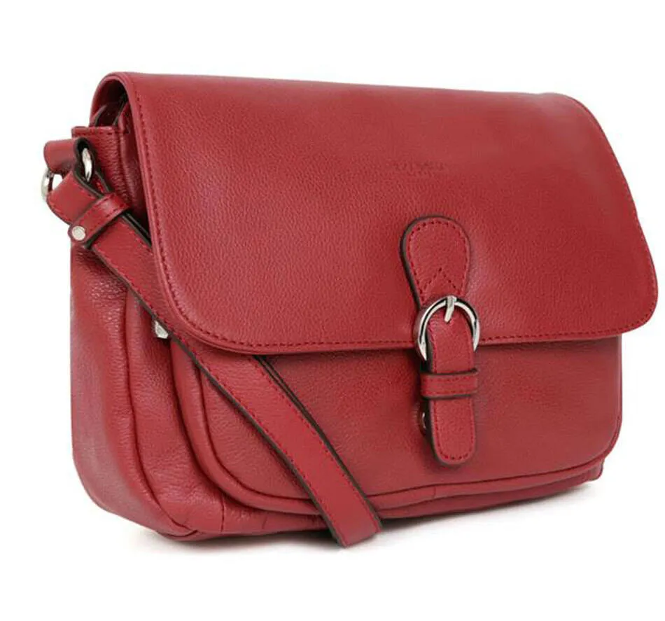 Sac cuir femme rouge