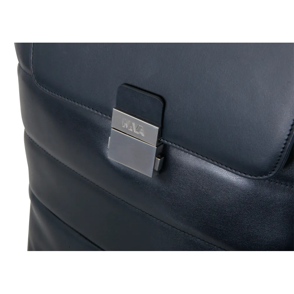 Sac à dos en cuir Passenger  Leather Nava Couleurs Blue